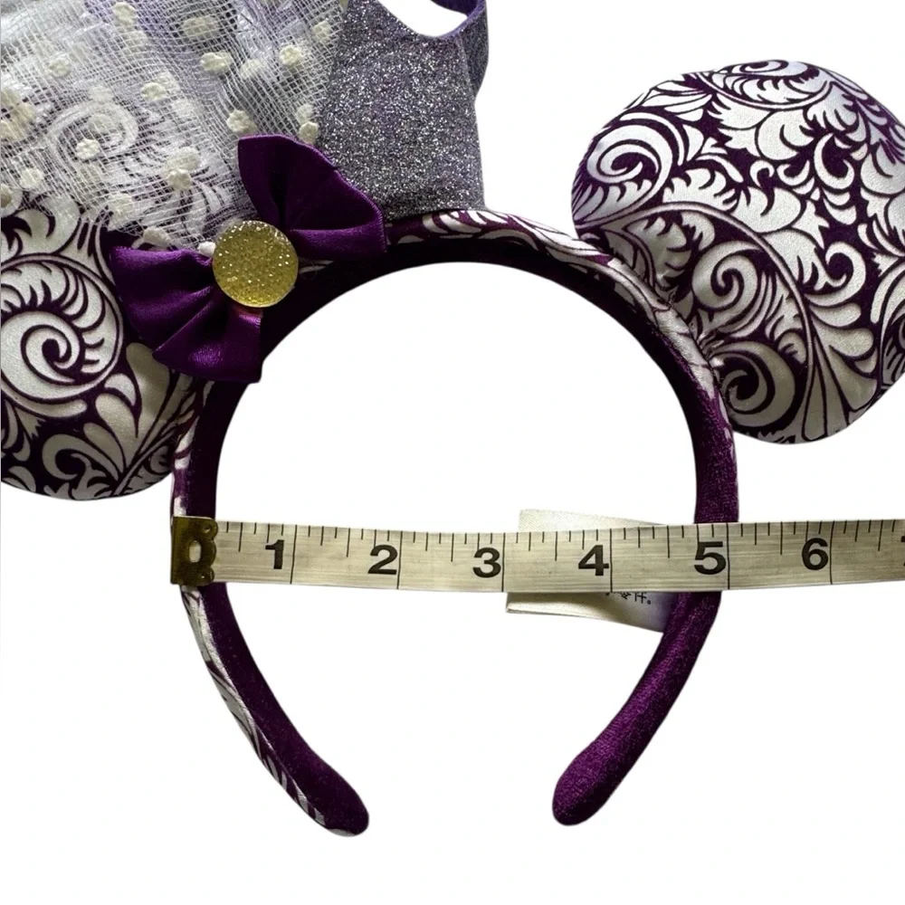 Disney Parks Minnie Ear Hat Crown & Feathers Jubilee Purple Headband